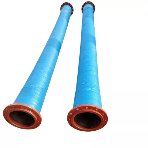 Malaking Diameter na Tela na Pinatibay na Flanged Rubber Hose
